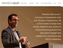 Tablet Screenshot of brandoneley.com